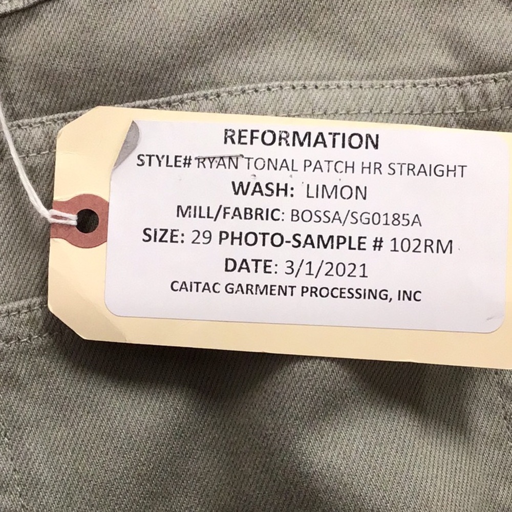 Reformation Ryan Tonal Patch Pants - Picture 4 of 4